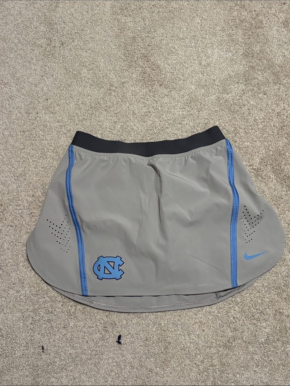 Nike Women's Gray tennis skirt with Carolina Blue Trim